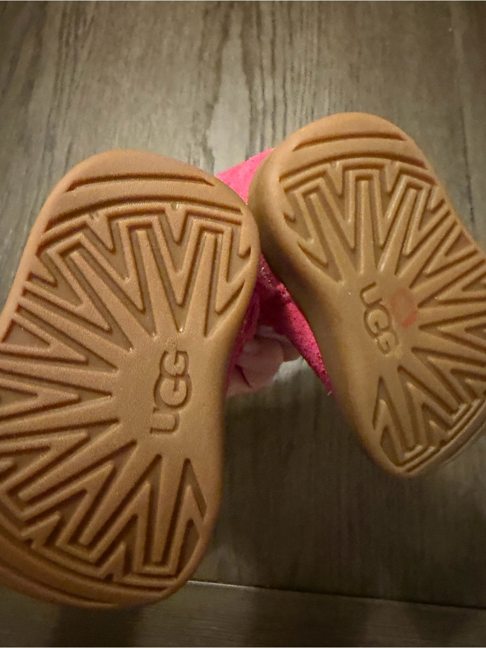 UGG Kids Suede Shearling Winter Boots - Bright Pink - Picture 5 of 7